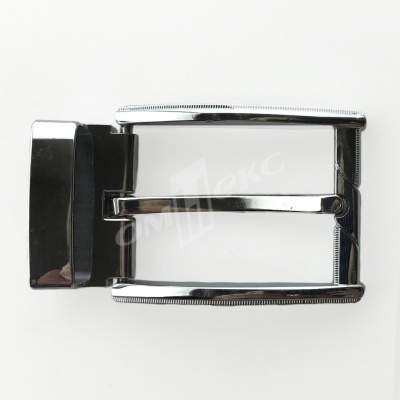 Пряжка металлическая для мужского ремня 845005А#2 (шир.ремня 40 мм), цв.-никель - купить в Глазове. Цена: 110.29 руб.