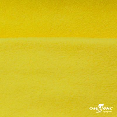Флис DTY 14-0760, 240 г/м2, шир. 150 см, цвет яркий желтый - купить в Глазове. Цена 640.46 руб.