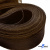 Регилиновая лента, шир.80мм, (уп.25 ярд), цв.- коричневый - купить в Глазове. Цена: 648.89 руб.