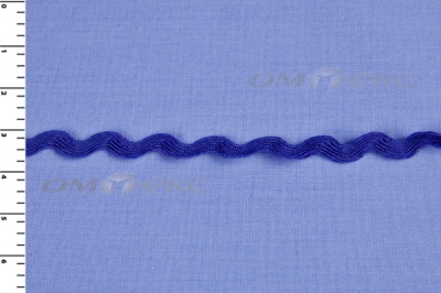 Тесьма плетеная "Вьюнчик"/синий - купить в Глазове. Цена: 40.72 руб.