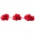 Тесьма плетеная "Рюш", упак. 9,14 м, цвет красный - купить в Глазове. Цена: 46.82 руб.