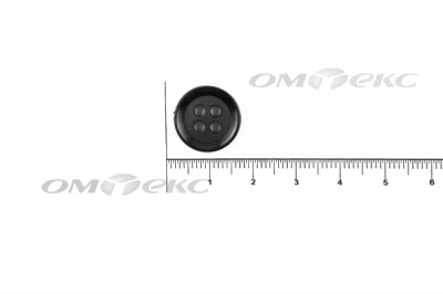 51400/15 мм (4 пр) черные пуговицы - купить в Глазове. Цена: 0.67 руб.