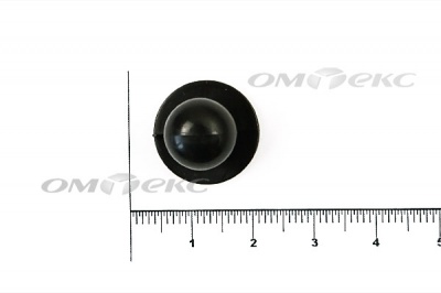 Пуговица поварская "Пукля", 10 мм, цвет чёрный - купить в Глазове. Цена: 2.03 руб.