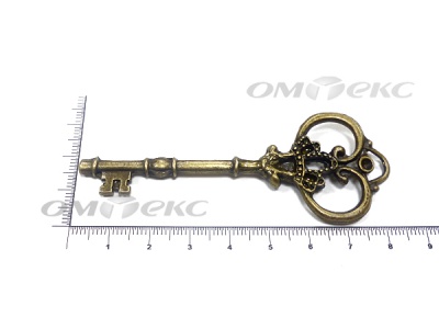 Декоративный элемент для творчества из металла "Ключ"8,5 см  - купить в Глазове. Цена: 26.66 руб.