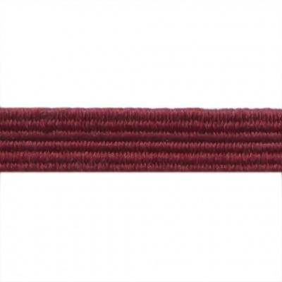 Резиновые нити с текстильным покрытием, шир. 6 мм ( упак.30 м/уп), цв.- 88-бордо - купить в Глазове. Цена: 155.22 руб.