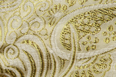 Ткань костюмная жаккард №5, 140 гр/м2, шир.150см, цвет золото - купить в Глазове. Цена 383.29 руб.