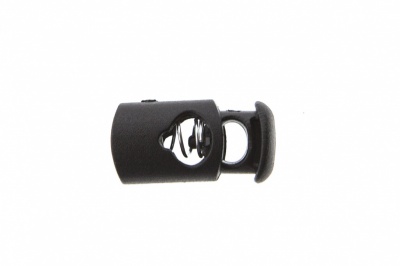 8021 Фиксатор пластиковый "Цилиндр", 20х10 мм, цвет чёрный - купить в Глазове. Цена: 1.29 руб.