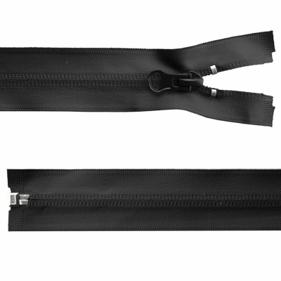 Молния водонепроницаемая PVC Т-7, 100 см, разъемная, цвет чёрный - купить в Глазове. Цена: 61.89 руб.