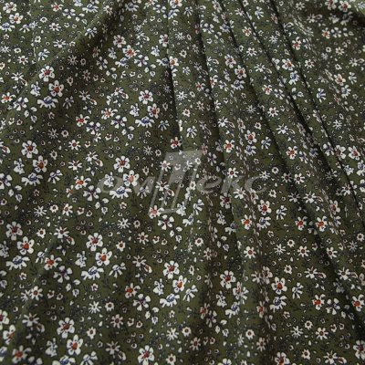Плательная ткань "Фламенко" 11.2, 80 гр/м2, шир.150 см, принт растительный - купить в Глазове. Цена 259.21 руб.