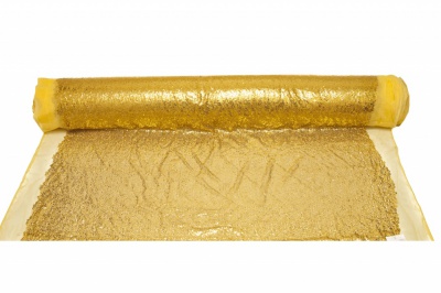 Сетка с пайетками №6, 188 гр/м2, шир.130см, цвет золото - купить в Глазове. Цена 371.02 руб.