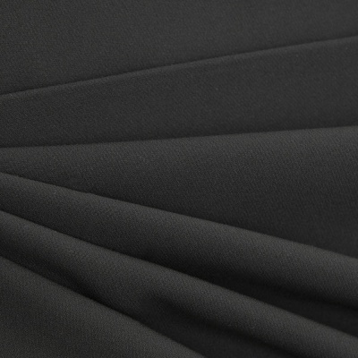 Костюмная ткань "Элис", 220 гр/м2, шир.150 см, цвет чёрный - купить в Глазове. Цена 301.72 руб.