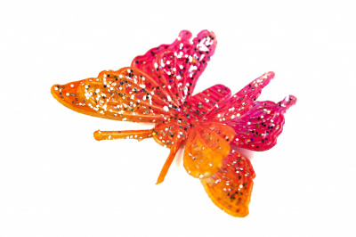 Бабочка декоративная пластиковая #10 - купить в Глазове. Цена: 7.09 руб.