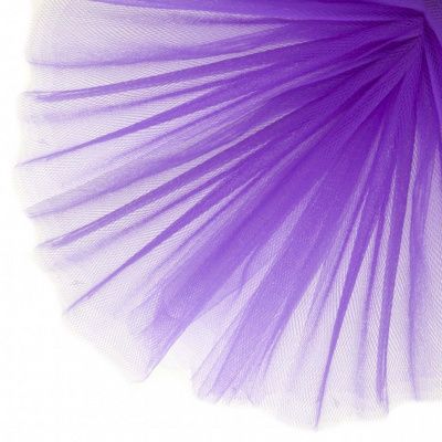 Фатин матовый 16-85, 12 гр/м2, шир.300см, цвет фиолетовый - купить в Глазове. Цена 96.31 руб.