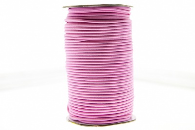 0370-1301-Шнур эластичный 3 мм, (уп.100+/-1м), цв.141- розовый - купить в Глазове. Цена: 459.62 руб.