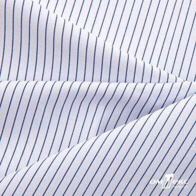 Ткань сорочечная Ронда, 115 г/м2, 58% пэ,42% хл, шир.150 см, цв.4-синяя, (арт.114) - купить в Глазове. Цена 306.69 руб.