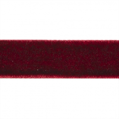 Лента бархатная нейлон, шир.12 мм, (упак. 45,7м), цв.240-бордо - купить в Глазове. Цена: 392 руб.