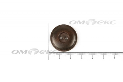 Пуговица деревянная круглая №54 (25мм) - купить в Глазове. Цена: 4.12 руб.