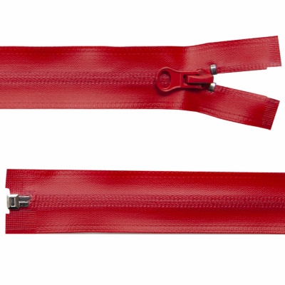 Молния водонепроницаемая PVC Т-7, 60 см, разъемная, цвет (820) красный - купить в Глазове. Цена: 49.39 руб.