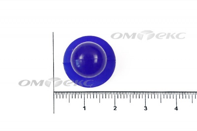 Пуговица поварская "Пукля", 10 мм, цвет синий - купить в Глазове. Цена: 5.66 руб.