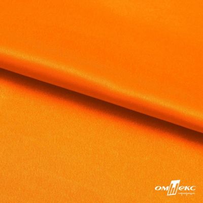 Поли креп-сатин 15-1263, 125 (+/-5) гр/м2, шир.150см, цвет оранжевый - купить в Глазове. Цена 155.57 руб.