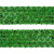 Тесьма с пайетками D4, шир. 35 мм/уп. 25+/-1 м, цвет зелёный - купить в Глазове. Цена: 1 308.30 руб.