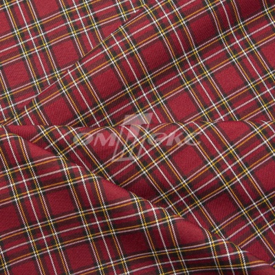Ткань костюмная клетка 24379 2012, 230 гр/м2, шир.150см, цвет бордовый/бел/жел - купить в Глазове. Цена 539.74 руб.