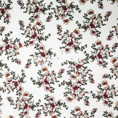Плательная ткань "Фламенко" 23.1, 80 гр/м2, шир.150 см, принт растительный - купить в Глазове. Цена 264.56 руб.