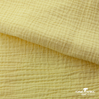 Ткань Муслин, 100% хлопок, 125 гр/м2, шир. 135 см (12-0824) цв.лимон нюд - купить в Глазове. Цена 337.25 руб.