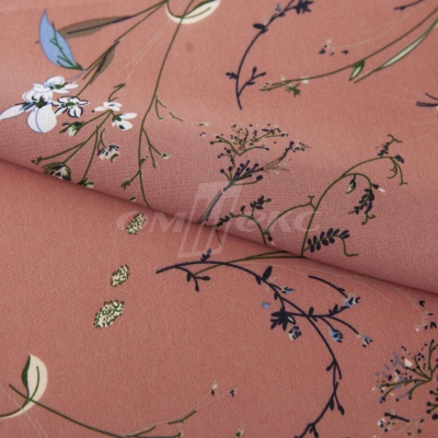 Плательная ткань "Фламенко" 2.1, 80 гр/м2, шир.150 см, принт растительный - купить в Глазове. Цена 311.05 руб.