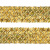 Тесьма с пайетками D16, шир. 35 мм/уп. 25+/-1 м, цвет золото - купить в Глазове. Цена: 1 281.60 руб.