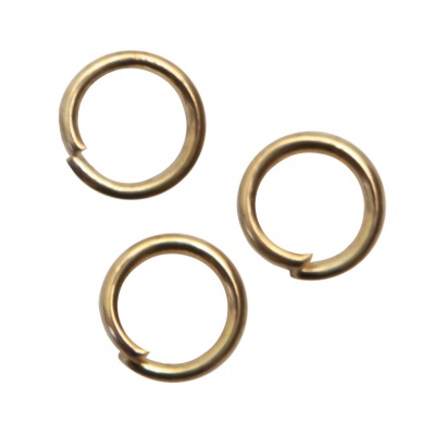 Кольцо  соединительное для бижутерии 5 мм, цв.-золото - купить в Глазове. Цена: 0.44 руб.
