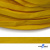 Шнур плетеный (плоский) d-12 мм, (уп.90+/-1м), 100% полиэстер, цв.269 - жёлтый - купить в Глазове. Цена: 8.62 руб.