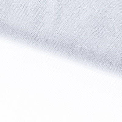 Трикотажное полотно Тюль Кристалл, 100% полиэфир, 16-01/белый, 15гр/м2, шир.160см. - купить в Глазове. Цена 129.70 руб.