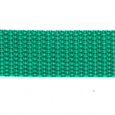 Стропа текстильная, шир. 25 мм (в нам. 50+/-1 ярд), цвет яр.зелёный - купить в Глазове. Цена: 397.52 руб.