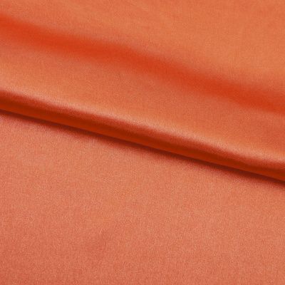 Поли креп-сатин 18-1445, 120 гр/м2, шир.150см, цвет оранжевый - купить в Глазове. Цена 155.57 руб.