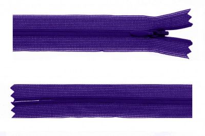Молния потайная Т3 866, 50 см, капрон, цвет фиолетовый - купить в Глазове. Цена: 8.62 руб.