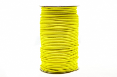 0370-1301-Шнур эластичный 3 мм, (уп.100+/-1м), цв.110 - желтый - купить в Глазове. Цена: 459.62 руб.