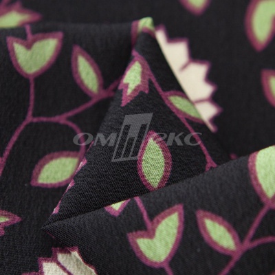 Плательная ткань "Фламенко" 10.1, 80 гр/м2, шир.150 см, принт растительный - купить в Глазове. Цена 241.49 руб.
