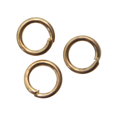 Кольцо  соединительное для бижутерии 4 мм, цв.-золото - купить в Глазове. Цена: 0.41 руб.