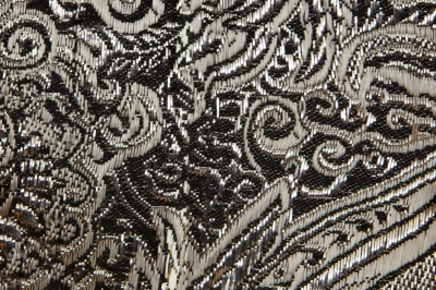 Ткань костюмная жаккард №11, 140 гр/м2, шир.150см, цвет тем.серебро - купить в Глазове. Цена 383.29 руб.