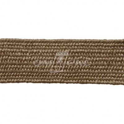 Тесьма отделочная полипропиленовая плетеная эластичная #2, шир. 40мм, цв.- соломенный - купить в Глазове. Цена: 50.99 руб.