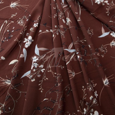 Плательная ткань "Фламенко" 2.2, 80 гр/м2, шир.150 см, принт растительный - купить в Глазове. Цена 239.03 руб.