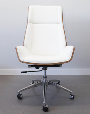 Кресло из натуральной кожи, каркас дерево арт. FX-BC06 - купить в Глазове. Цена 34 820.52 руб.