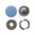Кнопка рубашечная (закрытая) 9,5мм - эмаль, цв.182 - св.голубой - купить в Глазове. Цена: 5.74 руб.