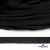 Шнур плетеный d-8 мм плоский, 70% хлопок 30% полиэстер, уп.85+/-1 м, цв.- чёрный - купить в Глазове. Цена: 735 руб.