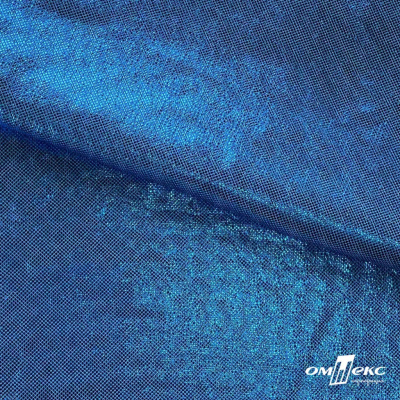 Трикотажное полотно голограмма, шир.140 см, #602 -голубой/голубой - купить в Глазове. Цена 385.88 руб.