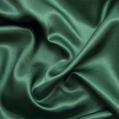 Поли креп-сатин 19-5420, 125 (+/-5) гр/м2, шир.150см, цвет зелёный - купить в Глазове. Цена 157.15 руб.