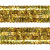 Тесьма с пайетками D16, шир. 20 мм/уп. 25+/-1 м, цвет золото - купить в Глазове. Цена: 778.19 руб.