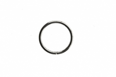 Кольцо металлическое d-15 мм, цв.-никель - купить в Глазове. Цена: 2.45 руб.