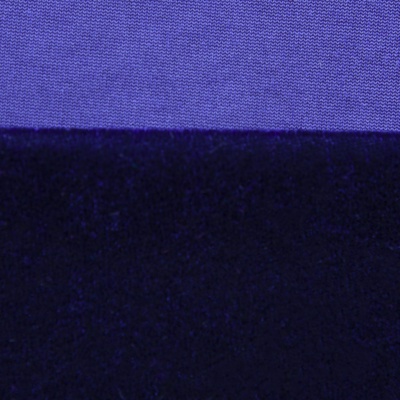Бархат стрейч №14, 240 гр/м2, шир.160 см, (2,6 м/кг), цвет т.синий - купить в Глазове. Цена 748.44 руб.